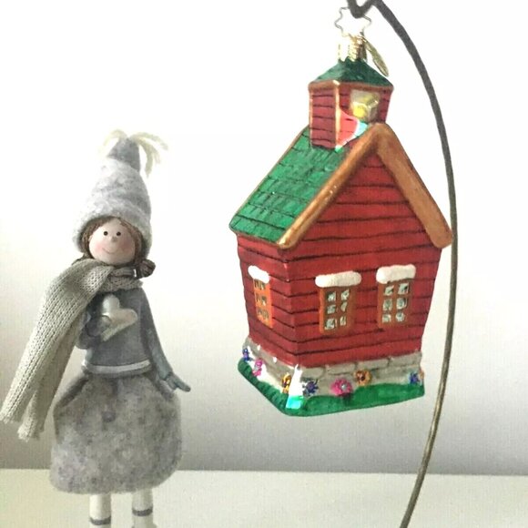 NEW Authentic Christopher Radko AL Assistance League School HOUSE Glass Ornament - Picture 3 of 12